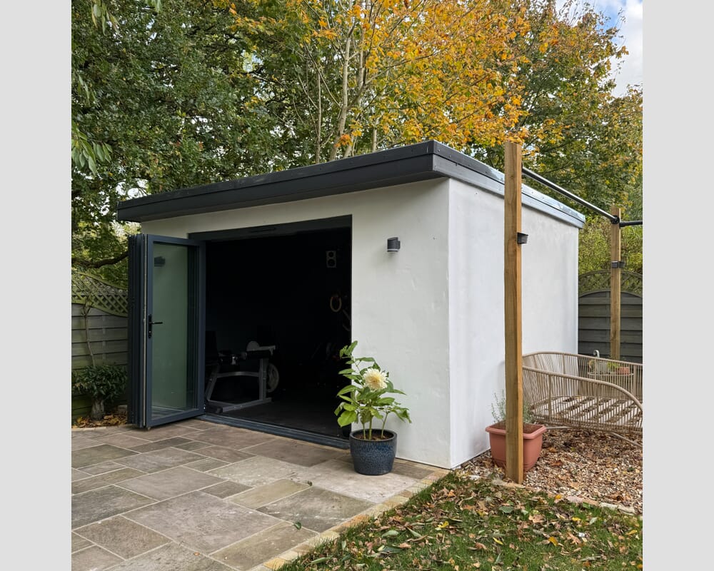 4200mm Grey Aluminium Bifold Doors - 5 Left
